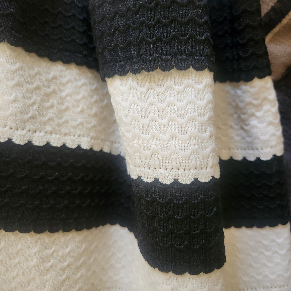 Wild Cat Black and White Striped  Skirt - Picture 5 of 9